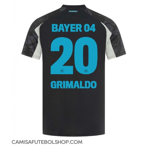 Camisa de time de futebol Bayer Leverkusen Alejandro Grimaldo #20 Replicas 3º Equipamento 2024-25 Manga Curta